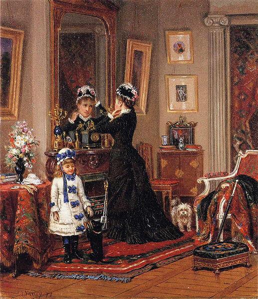 Edward lamson Henry Can They Go Too oil painting image